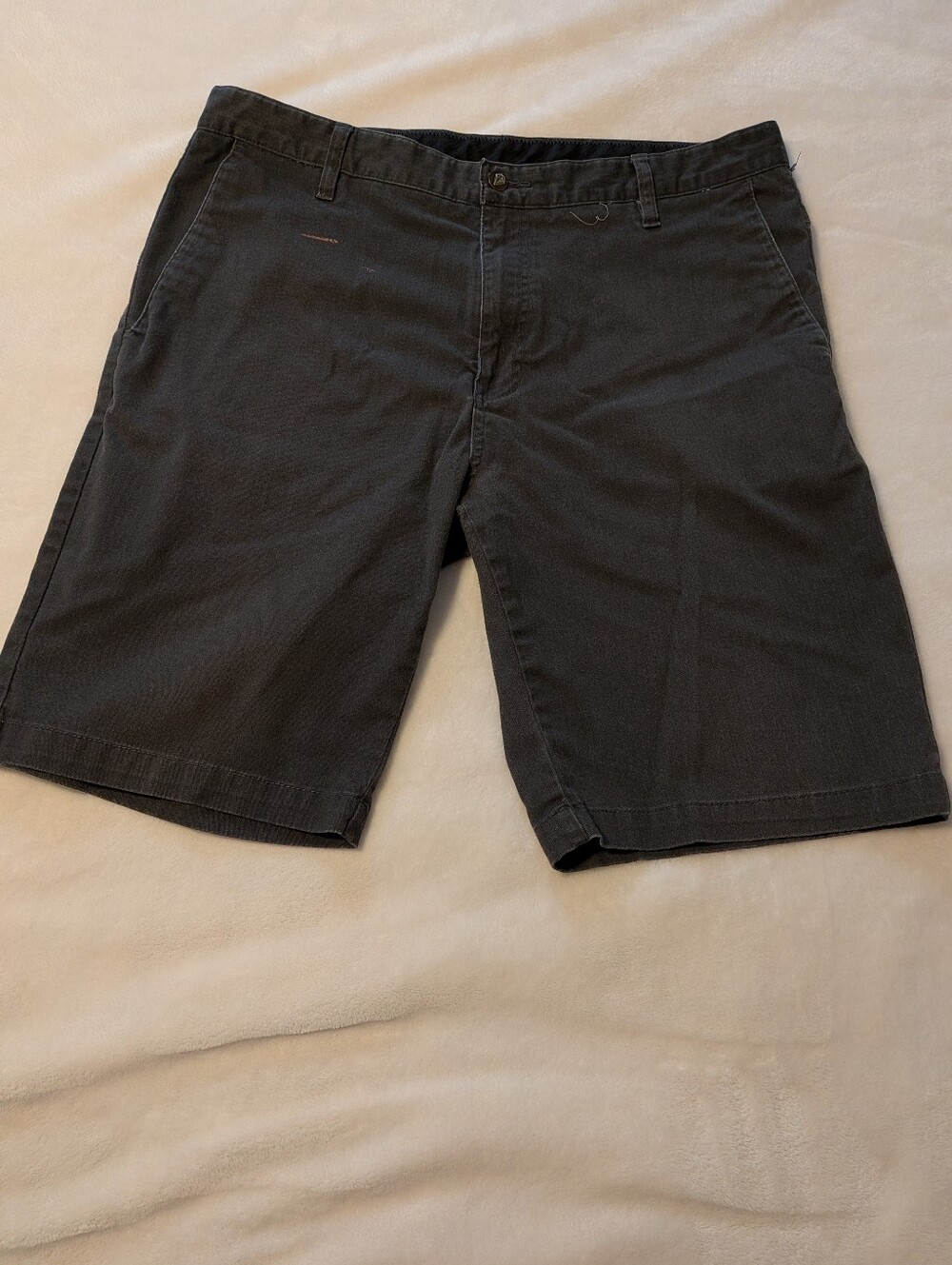 Volcom Shorts. Size 36. Fair Condition. Flat Front. Walking Shorts. Dark Gray.